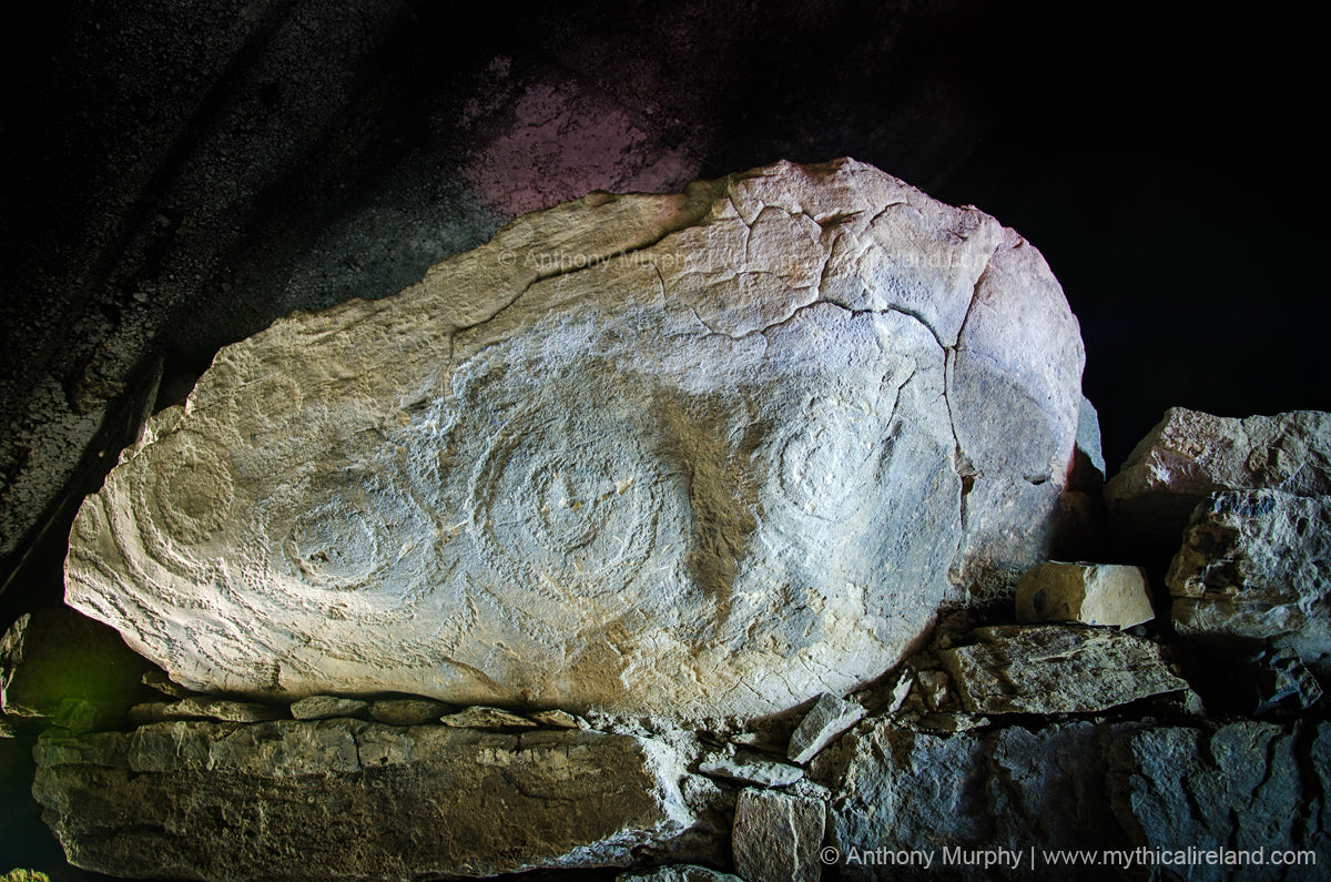 A photo of the Fourknocks Chamber Stone