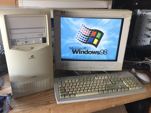 An old Gateway personal computer