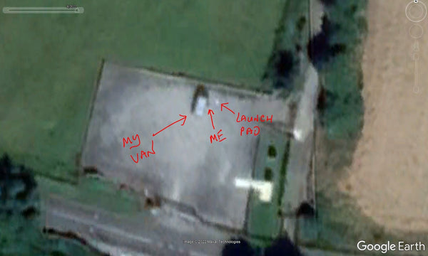 Details of Google Earth image of my car