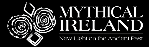 White on black Mythical Ireland logo