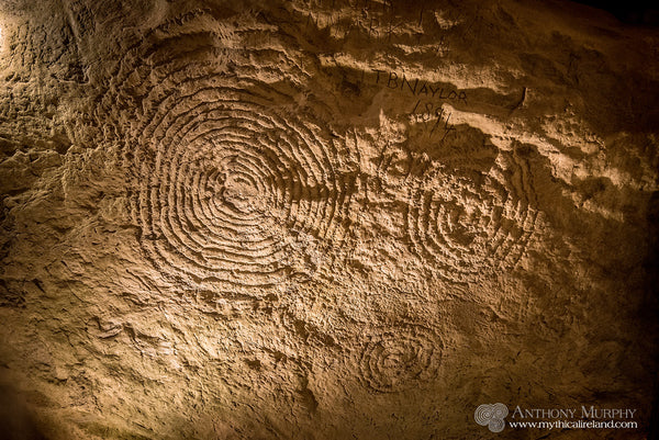 Spirals on chamber stone C3 in Newgrange