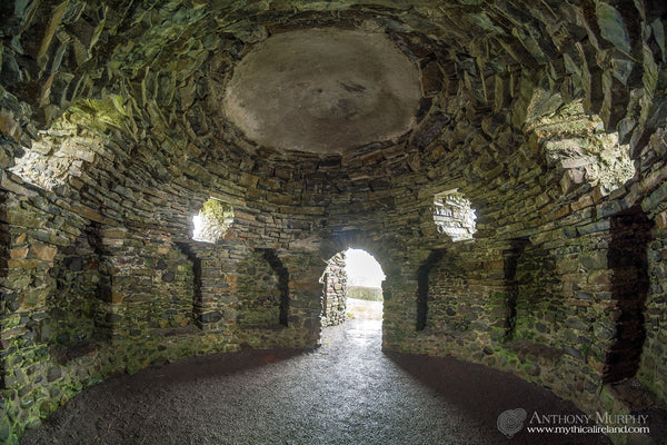 The interior of the Newgrange 'Folly'
