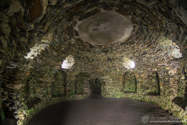 The inside of the Newgrange 'Folly'