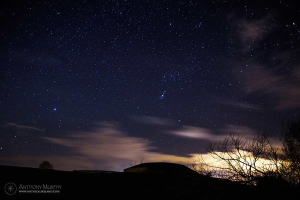 Orion and Sirius over Newgrange