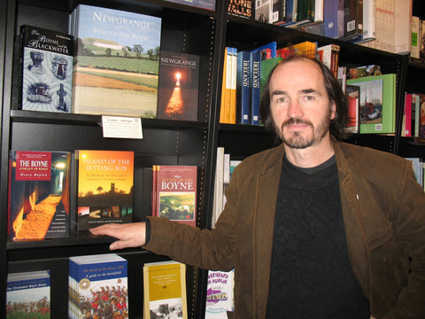 Richard with Island of the Setting Sun in Waterstones