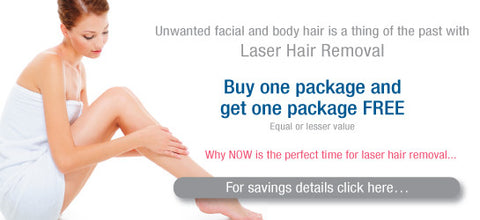 laser hair removal areas