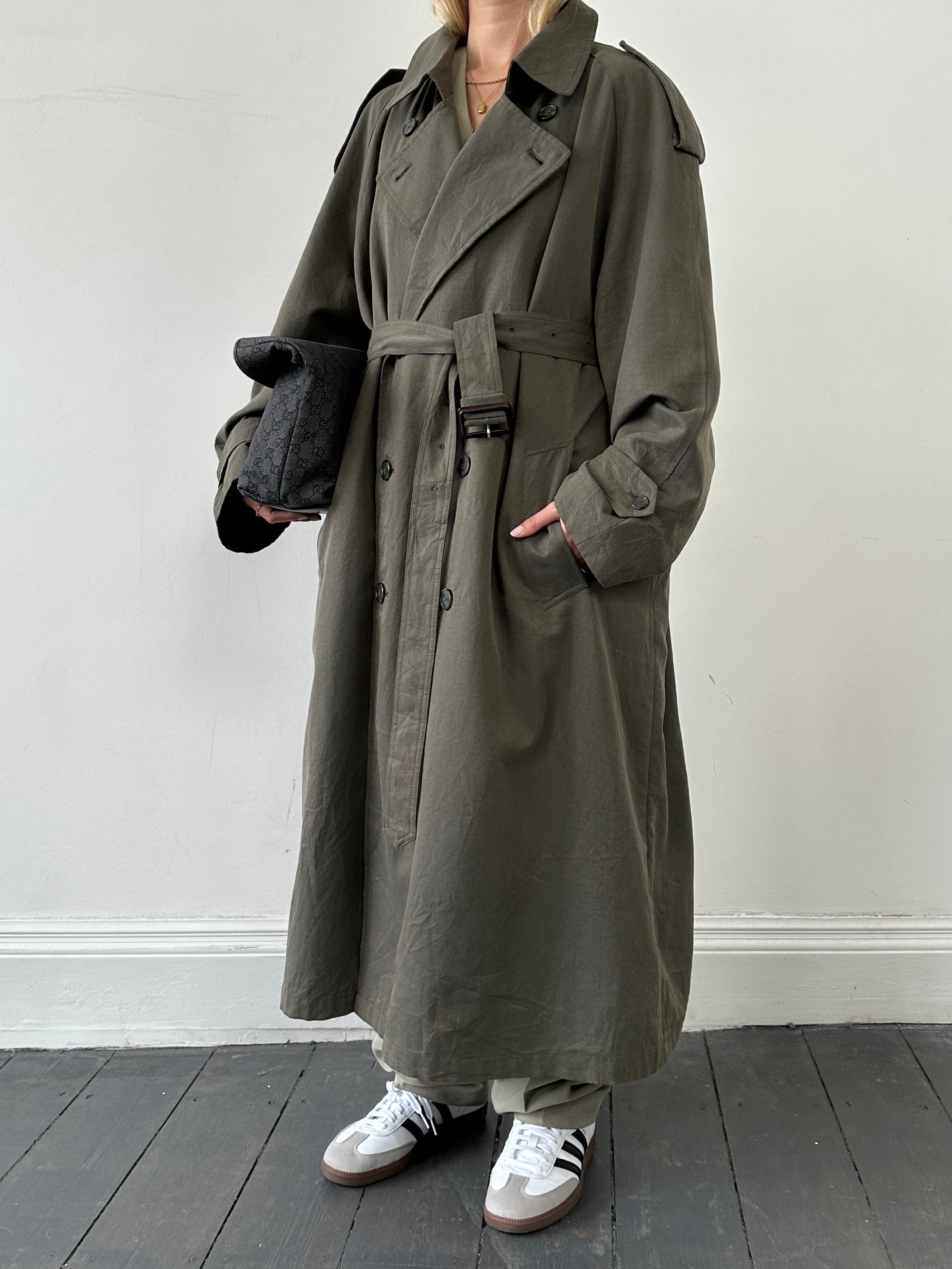 Christian Dior Le Connaisseur Belted Trench Coat - 2XL – SYLK