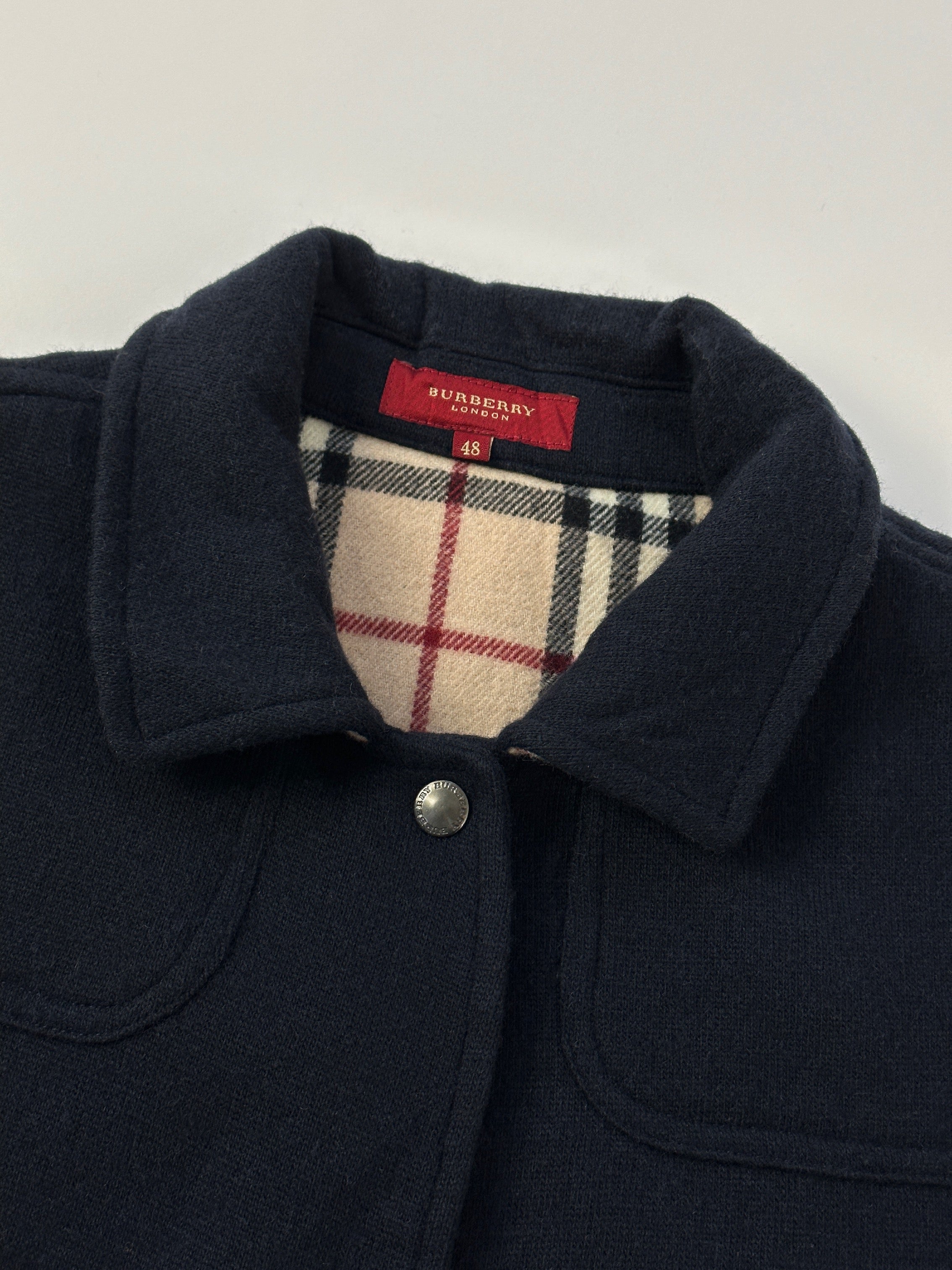 Burberry Nova Check Knitted Wool Jacket – SYLK