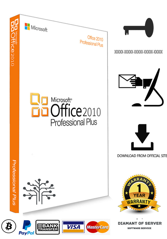 Office 2010 Professional Plus Genuine Key Licencia Permanente – Diamant  Server Software
