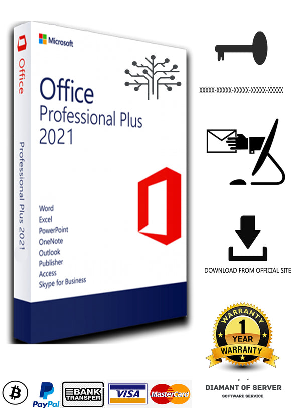 Office 2021 Professional Plus Genuine Key Licencia Permanente – Diamant  Server Software