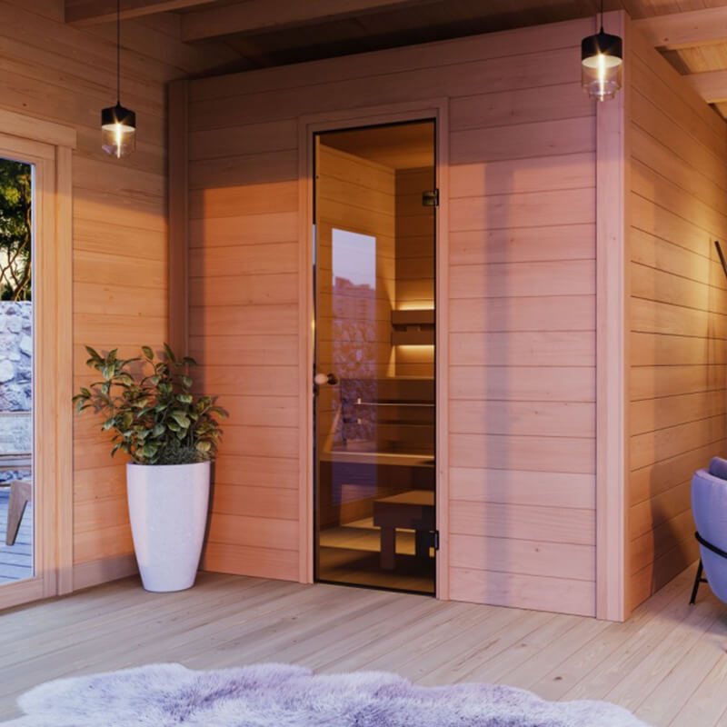 GARDEN HOUSE 24 Indoor Sauna 44 A  x 2 m — Pro Vitality
