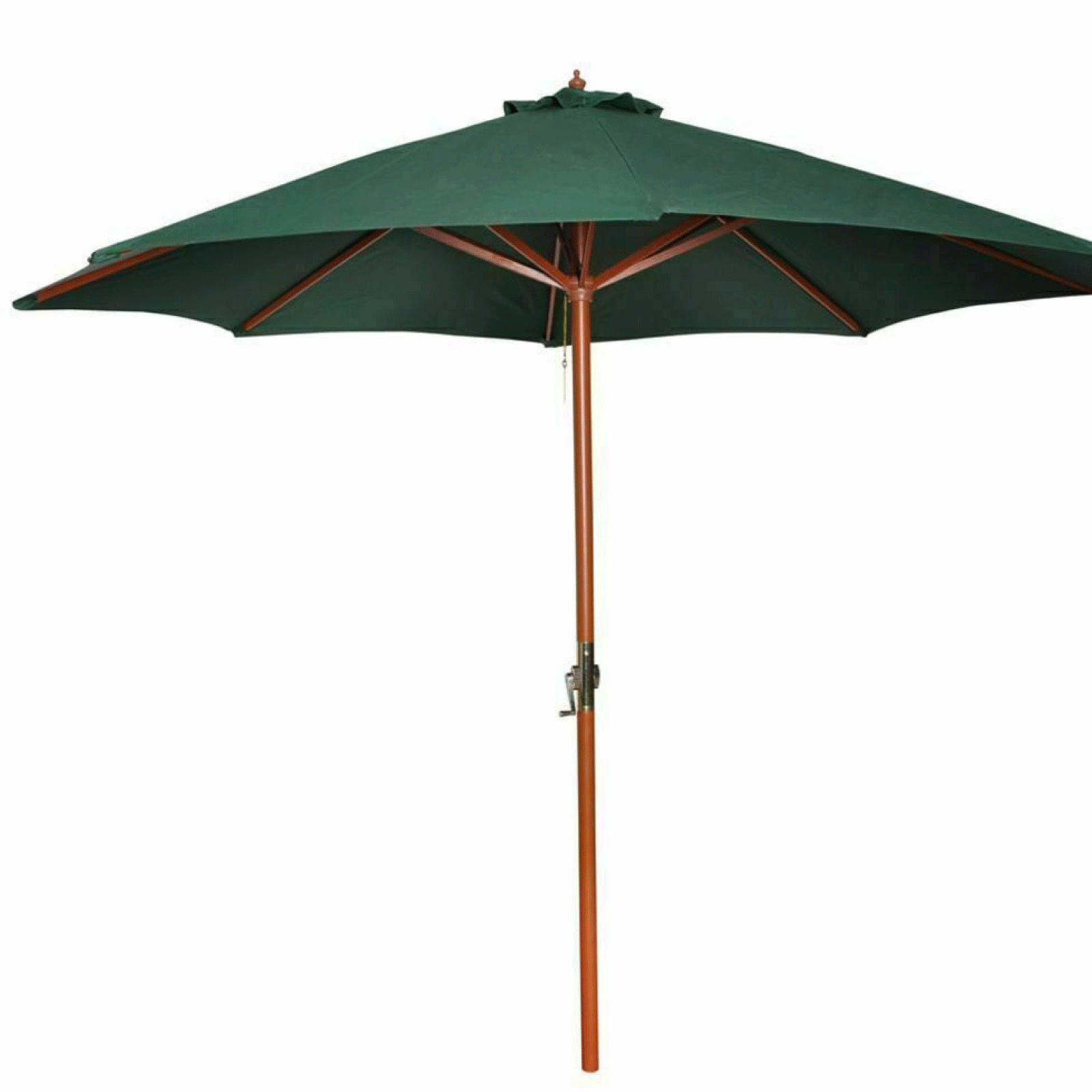Green Garden Parasol 3m Outdoor Sun Shade Canopy Wooden –