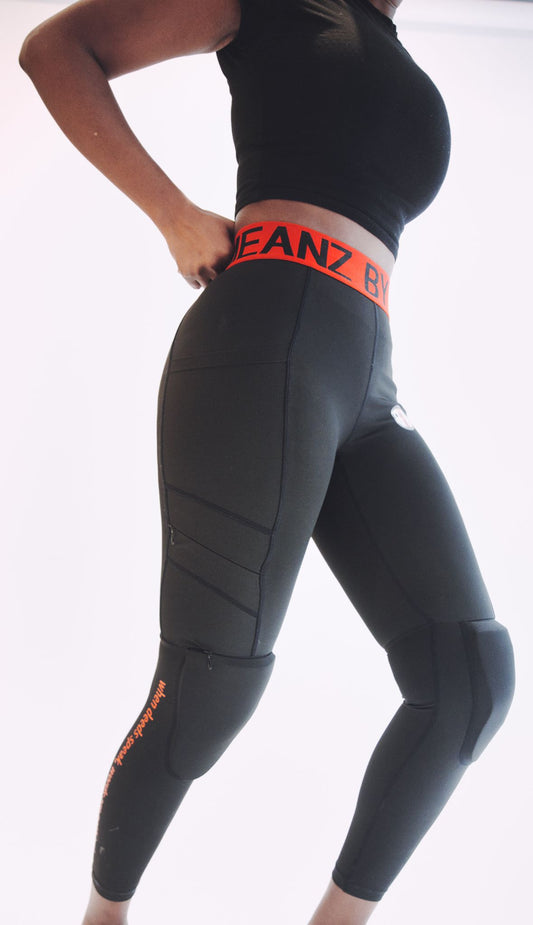 Women's 2 in 1 pants with Insertable Knee Pads and Invisible Zipper - – The  Bam Collective LLC