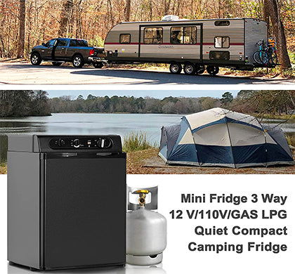 SMAD 2.1 cu.ft 3 Way Caravan Propane Fridge Gas Refrigerator