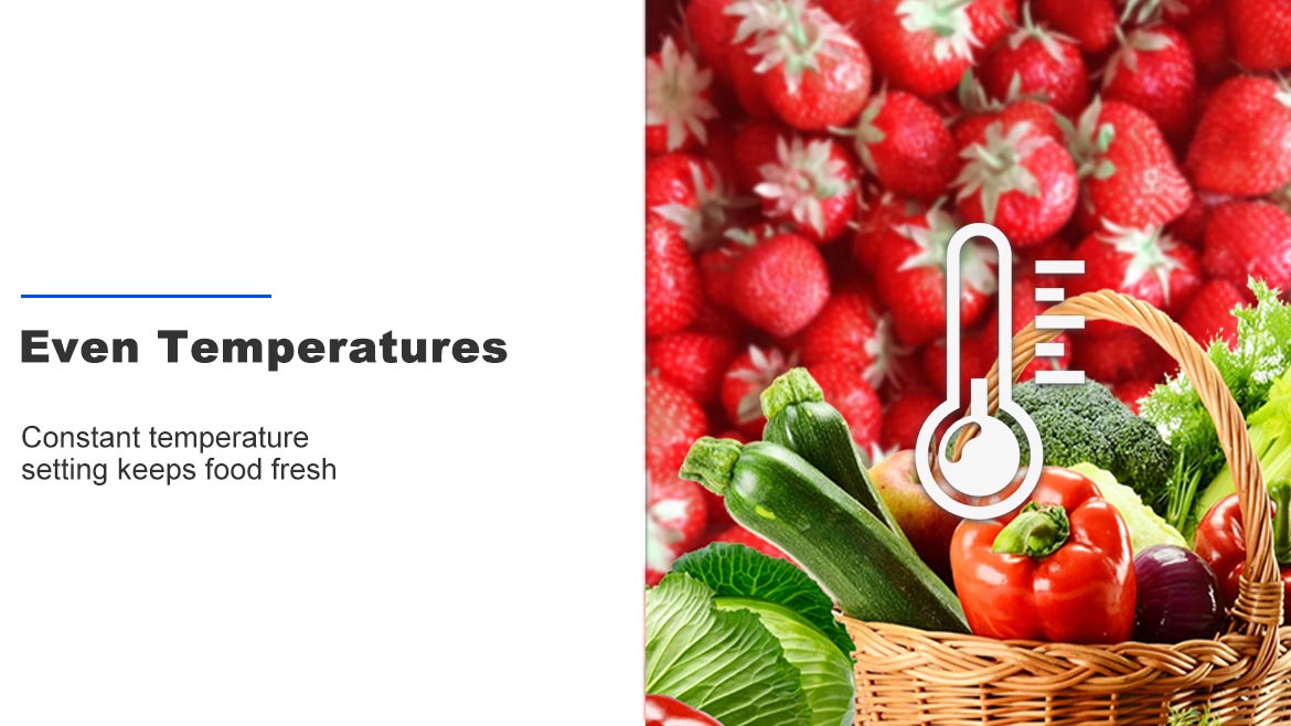 Smad appliances - Even Temperatures, Constant temperature setting keeps food fresh