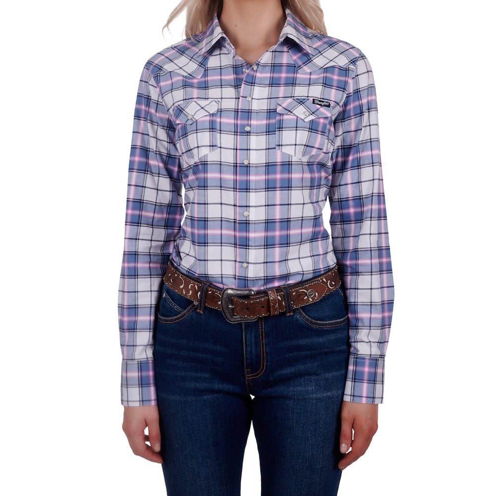 Wrangler® Mens Callum Check Western Short Sleeve Shirt – Allgoods
