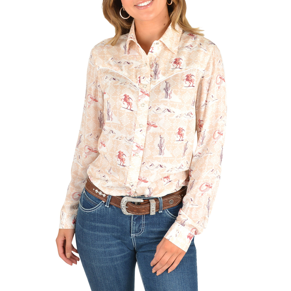 Jay Denim Western Long Sleeve Shirt