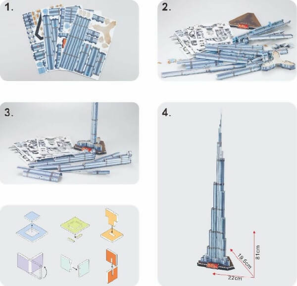 Puzzles And More Burj Khalifa 3D Puzzle Loyabi