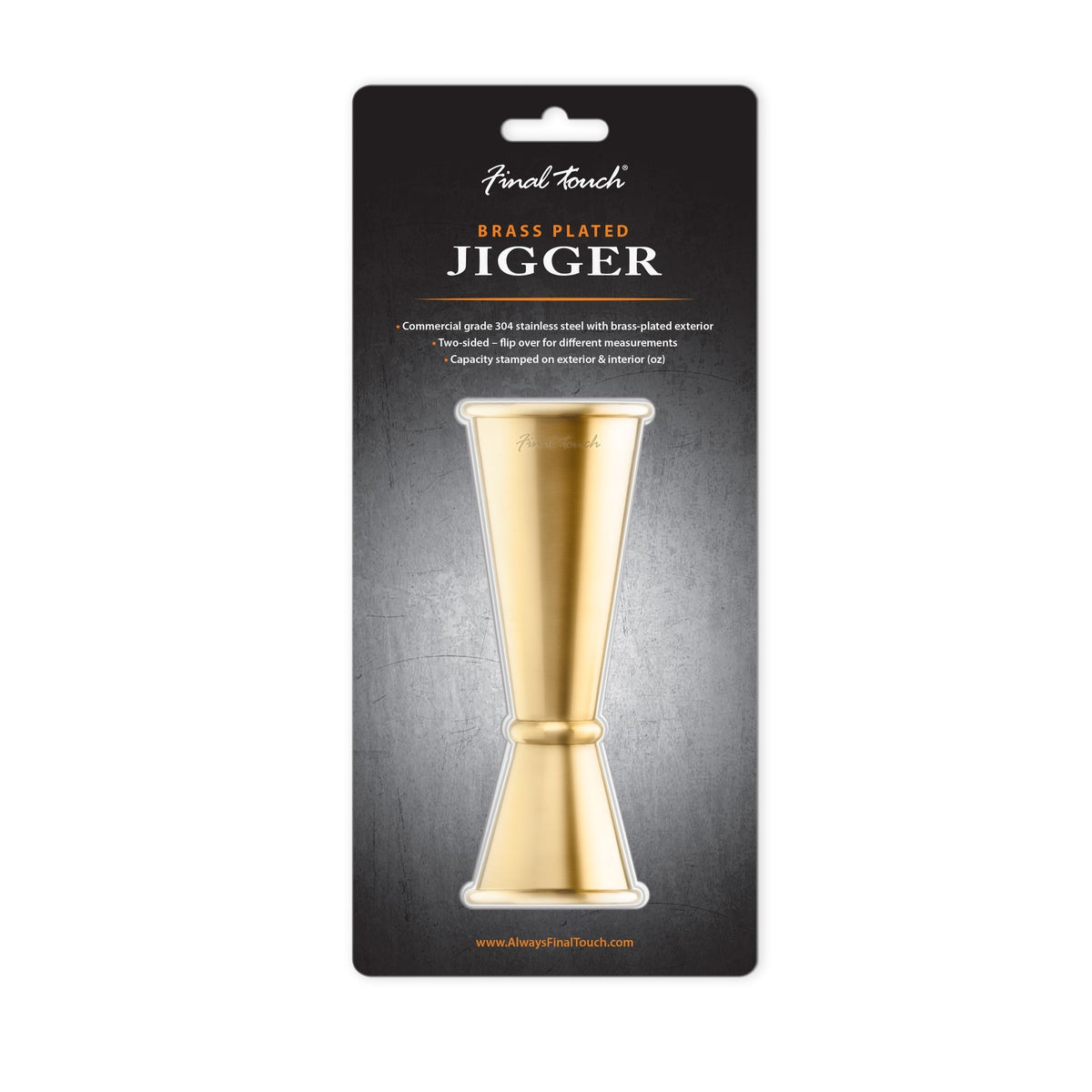 Acopa 1 oz. & 2 oz. Stainless Steel Classic Jigger