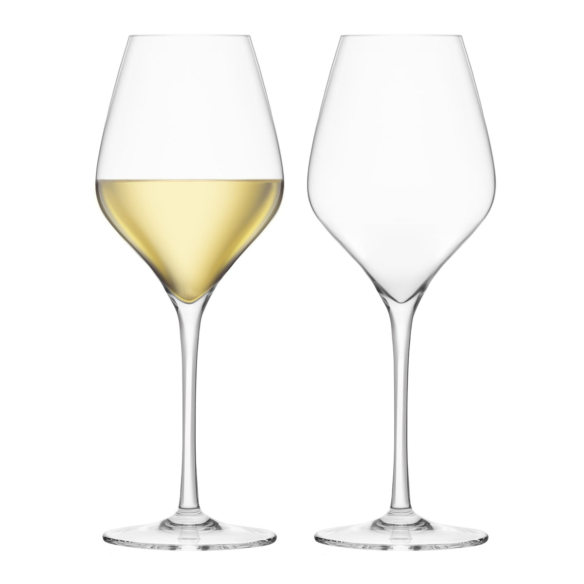 Keltum Lead-Free Crystal White Wine Glasses, Set of 2