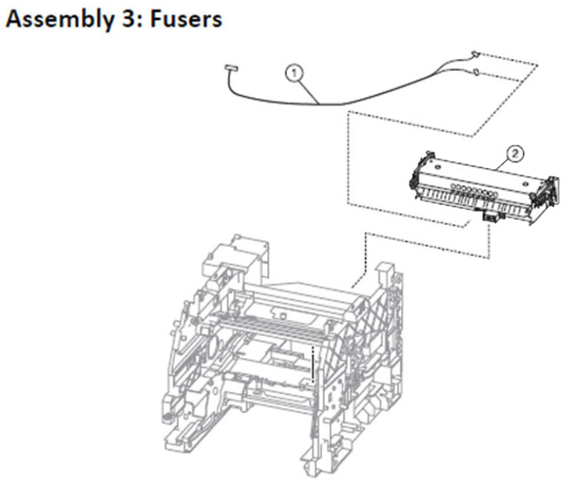 Lexmark MS710, MS711, MS810, MS811, MS812, MS817 fusers