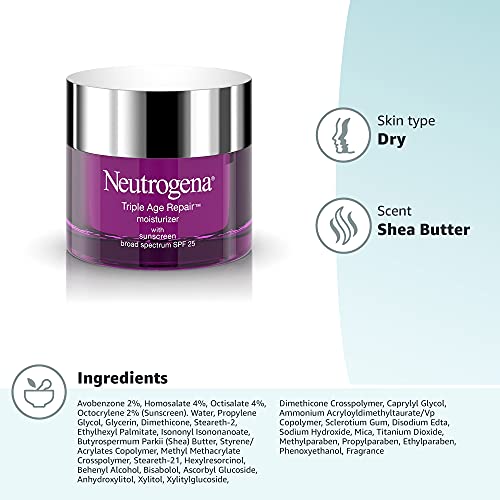 neutrogena triple age repair moisturizer spf 25