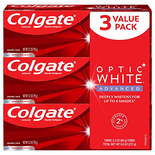 colgate optic white advanced whitening with hydrogen peroxide