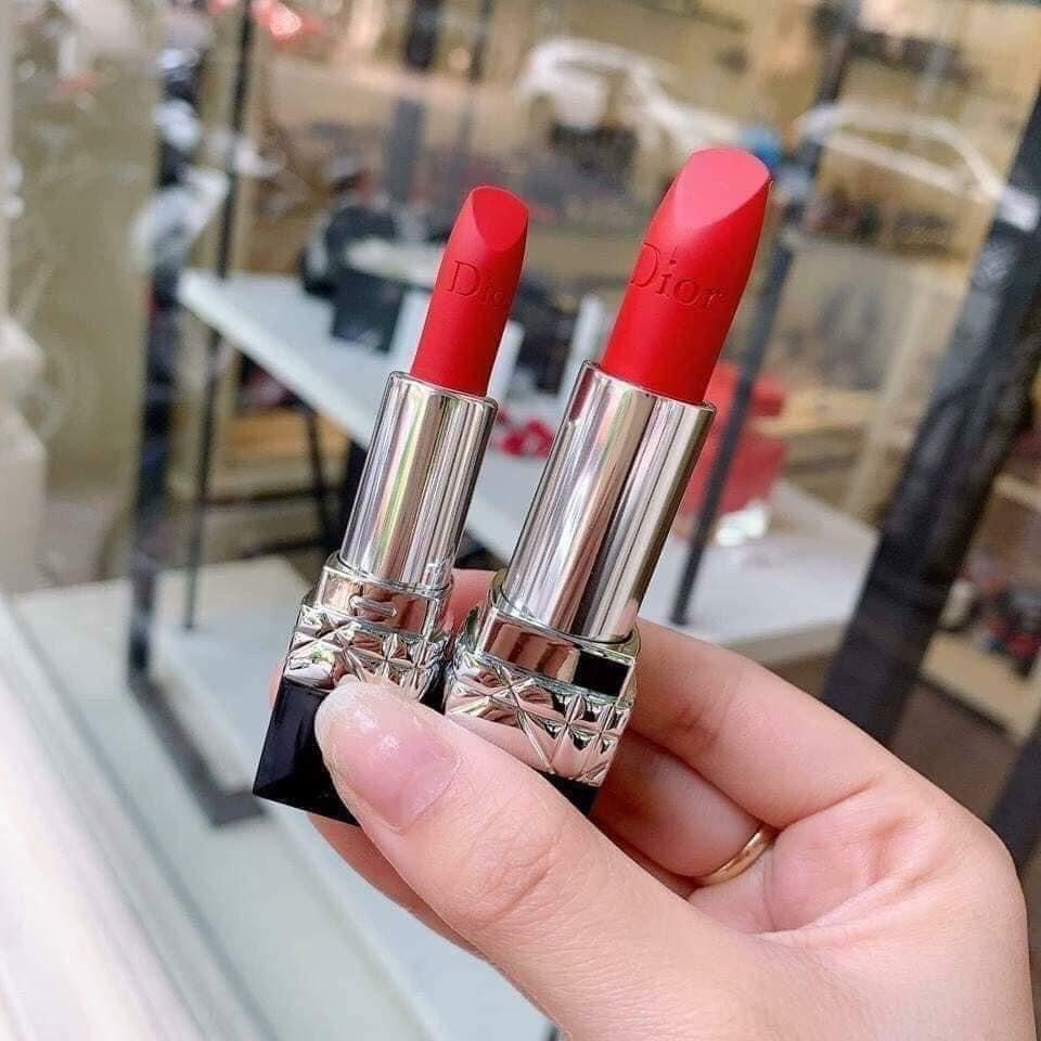 Review Son Dior Rouge 999 Matte Màu Đỏ Thuần