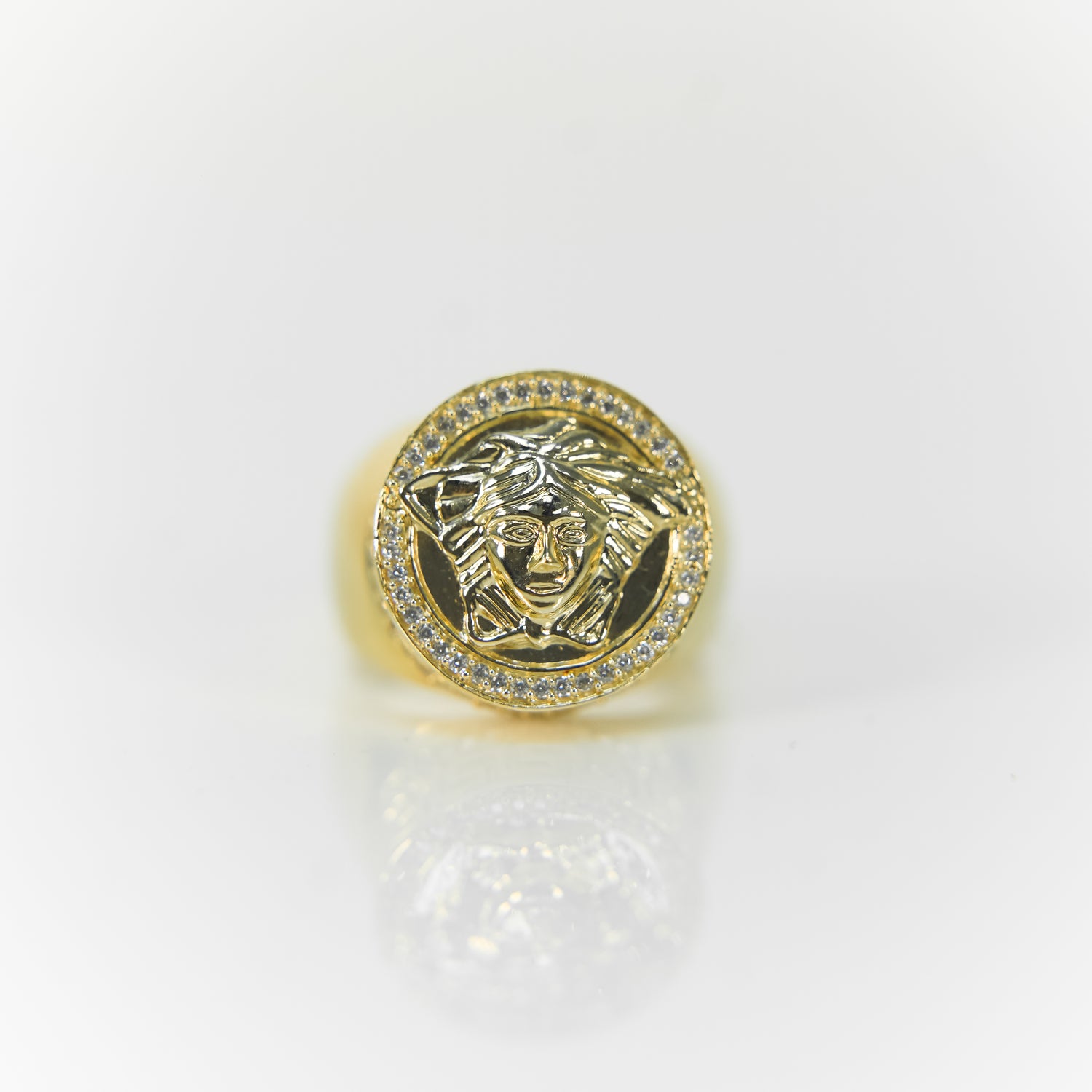 versace gold ring 14k