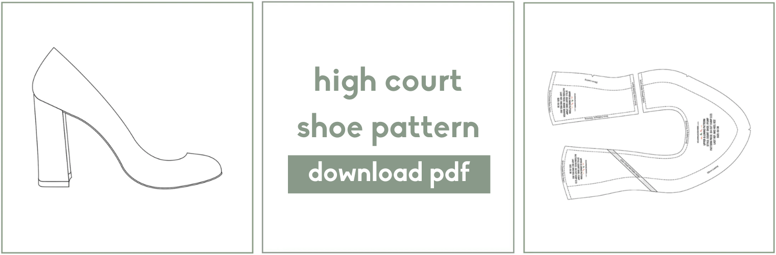 High heel court shoe pdf shoe pattern