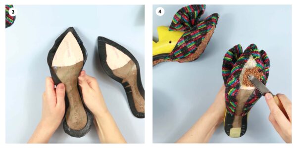 how to make bow stiletto party shoes
