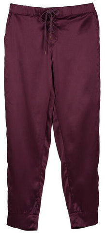 dunkelrote Pyjama Hose