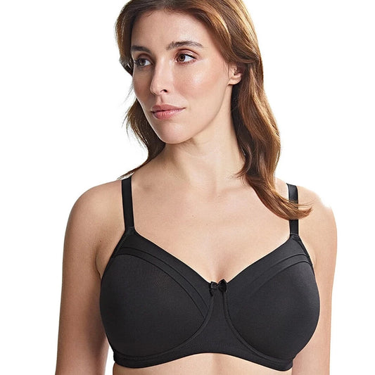 Royce Luella Non-wire T-Shirt Bra (1381)- Black/Pink - Breakout Bras