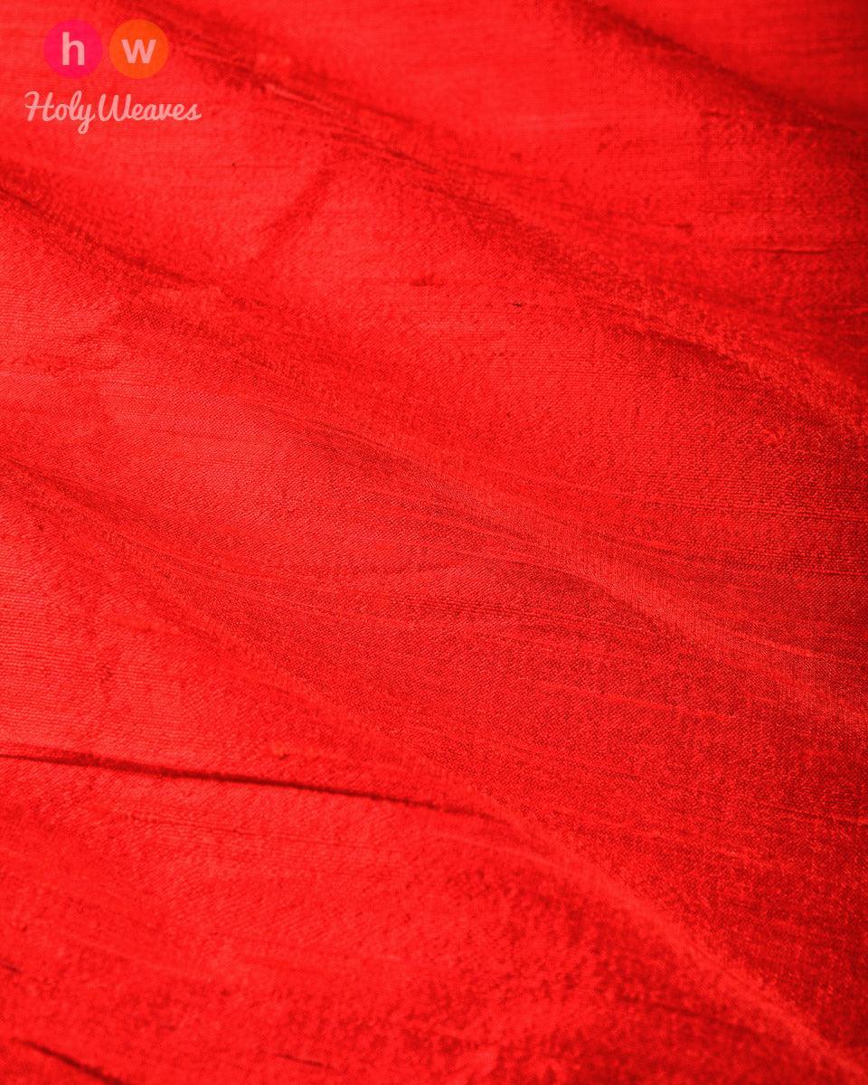 Red Raw Silk Fabric