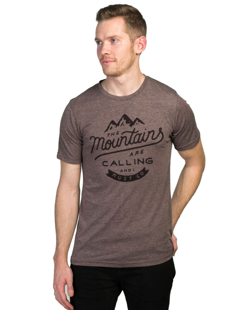 The Mountains Are Calling Tee Espresso