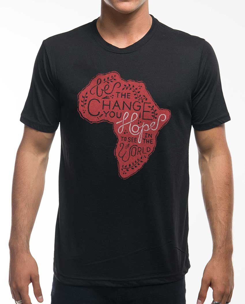 Be The Change Africa Poly Cotton Crew - Sevenly