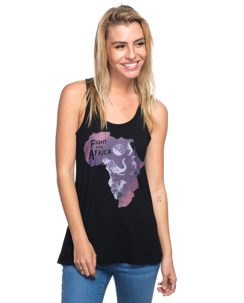 Fight For Africa Flowy Racerback Tank - Sevenly