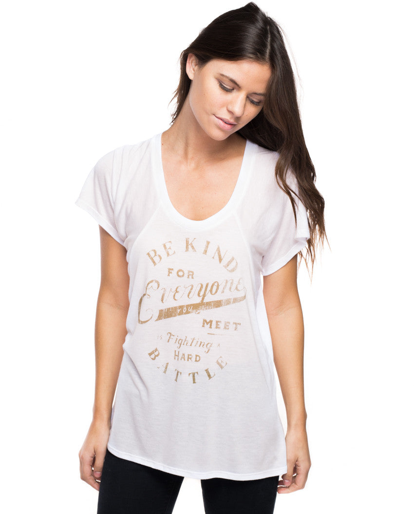 Be Kind Everyone Flowy Raglan - Sevenly