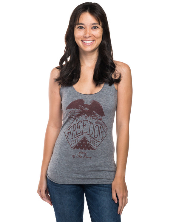 Freedom Is Not Free Triblend Racerback Tank - Sevenly