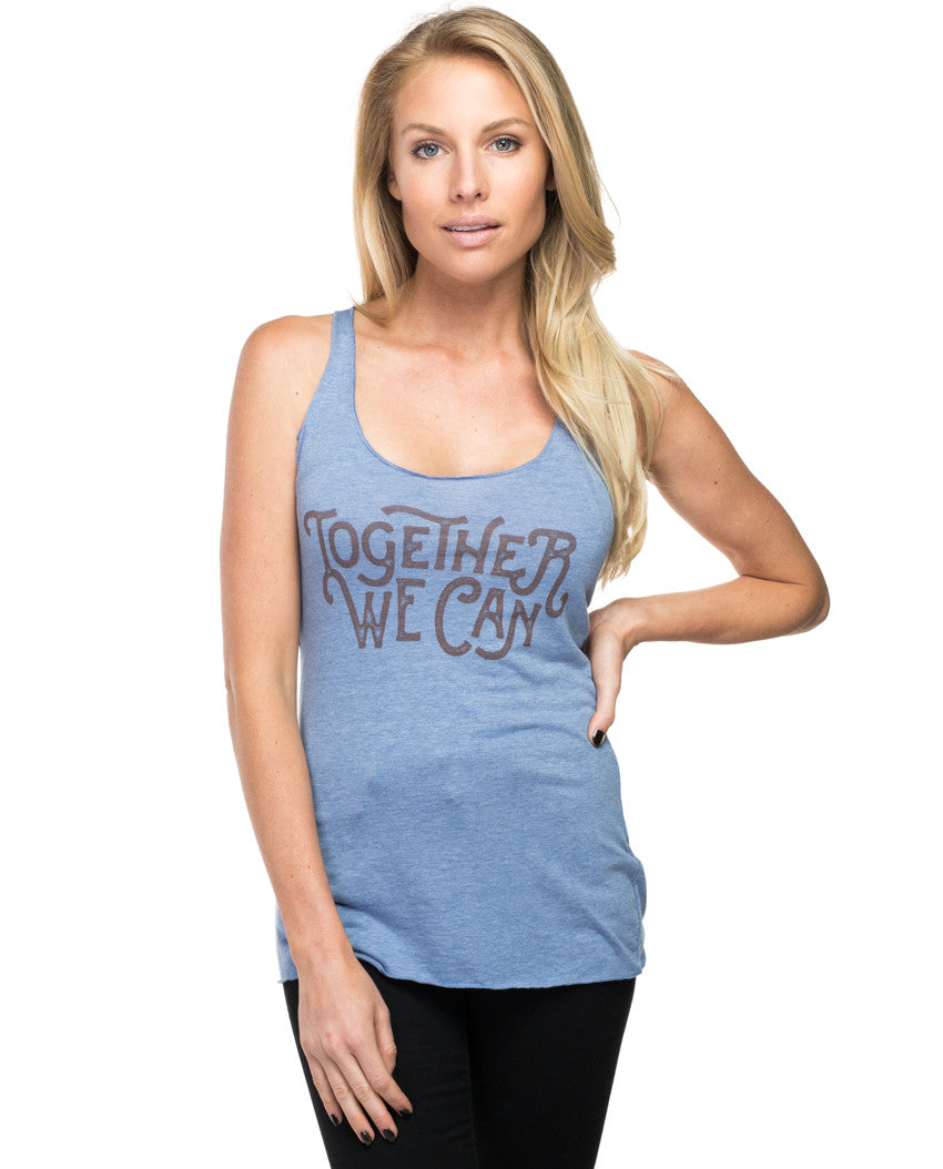 Together We Can Triblend Racerback Tank - Sevenly