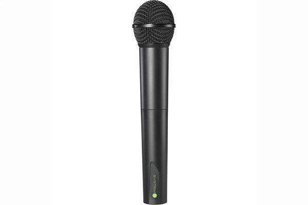 Audio-Technica ATW-T902A System 9 wireless system handheld microphone/transmitter with unidirectional dynamic element with AT8456a quiet-flex stand clamp.