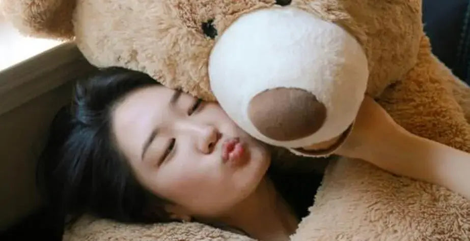 8 Reasons Why Adults Should Own Stuffed Toys- girl and stuffed toy