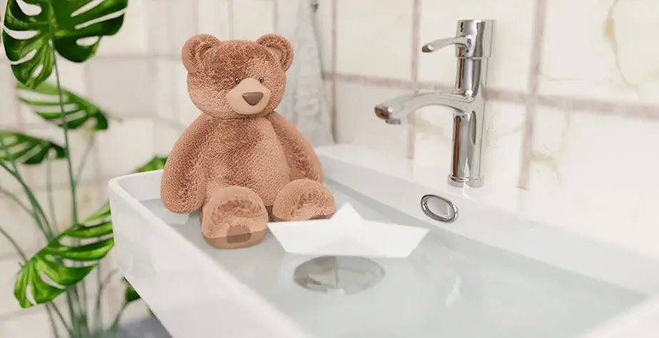 How To Maintain Your Teddy Bea- Teddy bear in bathtub