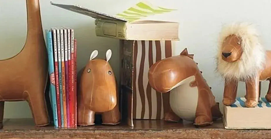How to Infuse Whimsy Leather Animal Home Decor and Accessories for 2024s Stylish Spaces- Lots of leather bookends
