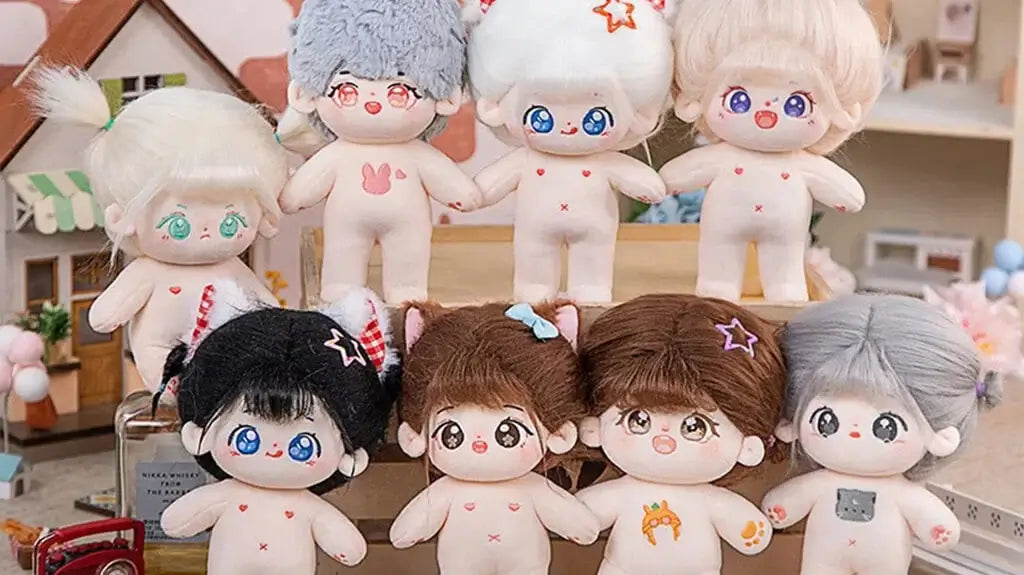 The History of Cotton Dolls Heres Everything You Need To Know- Eight naked cotton dolls