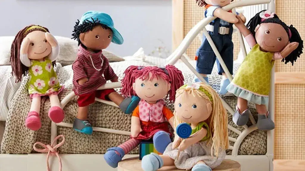 The History of Cotton Dolls Heres Everything You Need To Know- Six female cotton dolls