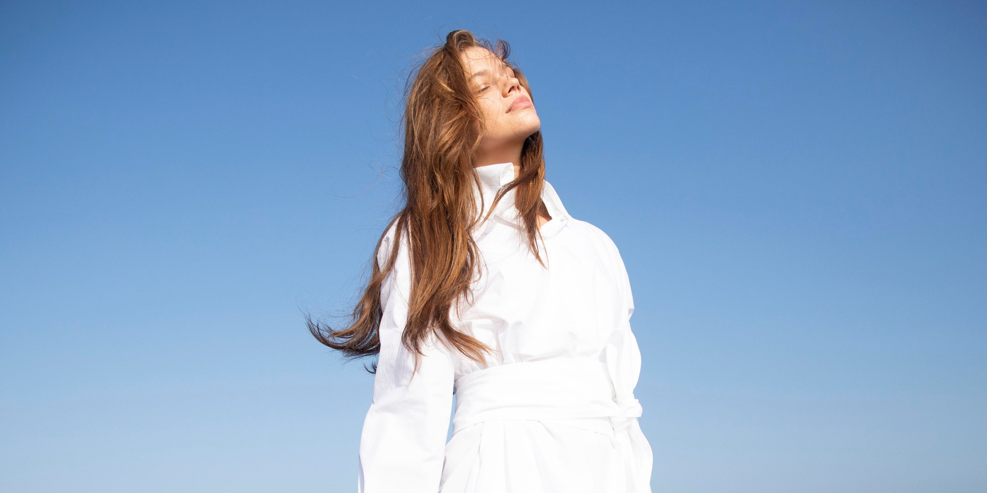 date night shirt dress white tie belt