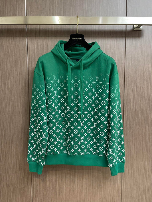 Louis Vuitton® Monogram Flower Stopper Cotton Hoodie Green. Size L0 nel  2023