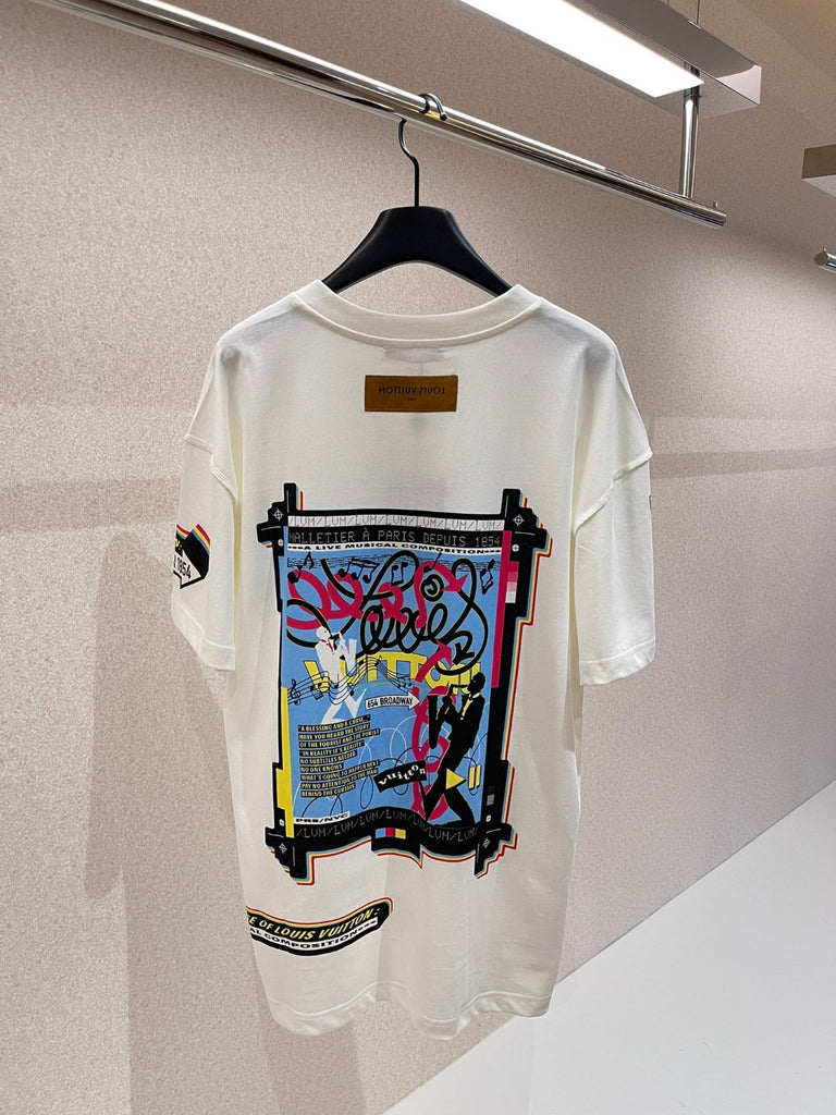 Louis Vuitton Jazz Flyers Short Sleeved Knitwear Tee Shirt multicolor L