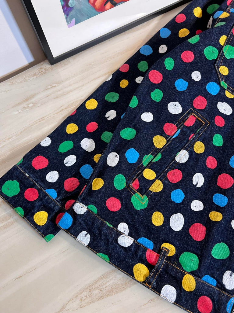 LV x YK Painted Dots Denim Jacket - Ready-to-Wear 1AB8ZS